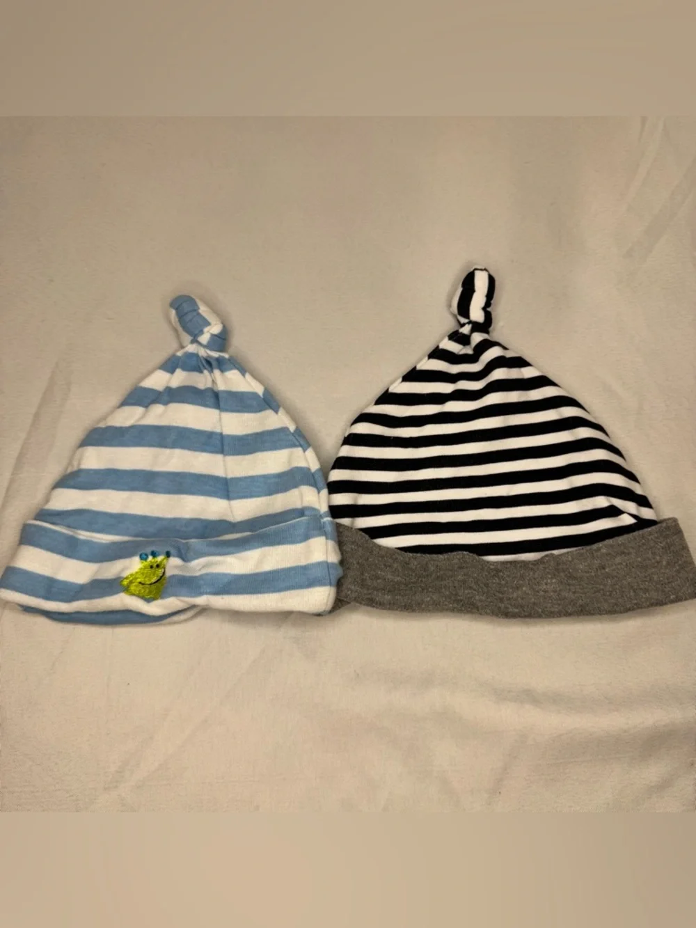 Striped Knot Baby Hats